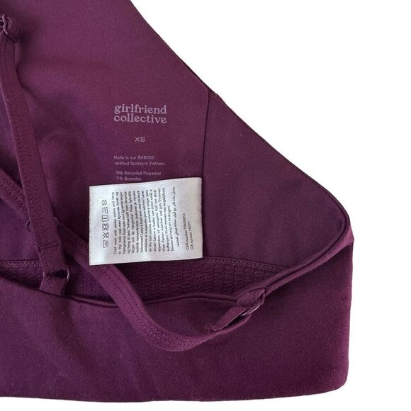 Girlfriend Collective Plum Topanga Halter Bra - Picture 8 of 8